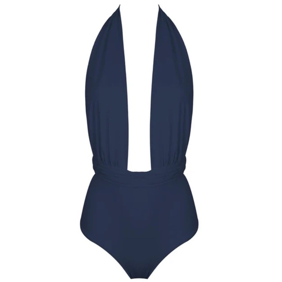 Sea Me Swim St. Barths one piece swimsuit light blue SIZE M - Picture 3 of 3